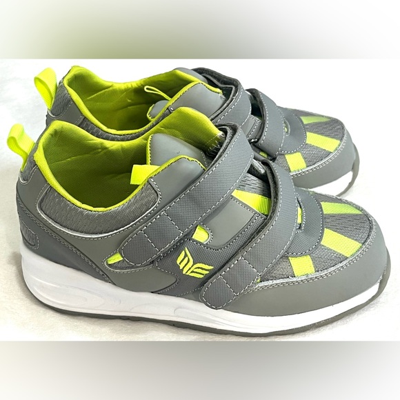 Mt. Emey Other - Mt. Emey Youth Gray & Yellow Wide Extra Depth Athletic Walking Shoes Sneakers